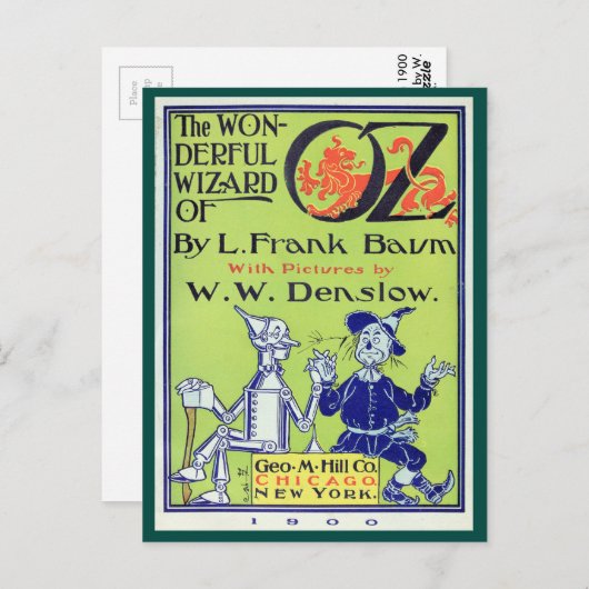 Wunderbarer Zauberer von Oz Postkarte (Vorne/Hinten)