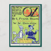 Wunderbarer Zauberer von Oz Postkarte (Vorderseite)
