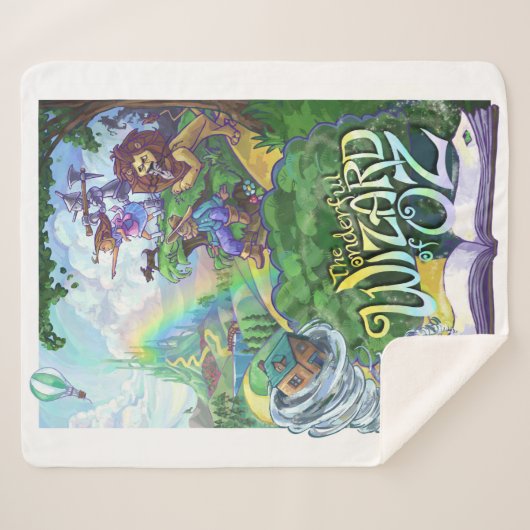 Wunderbarer Zauberer von Oz Sherpadecke (Vorderseite (Horizontal))