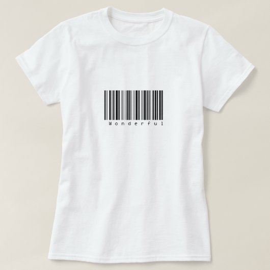 Wunderbares Barcode-Shirt T-Shirt (Design vorne)