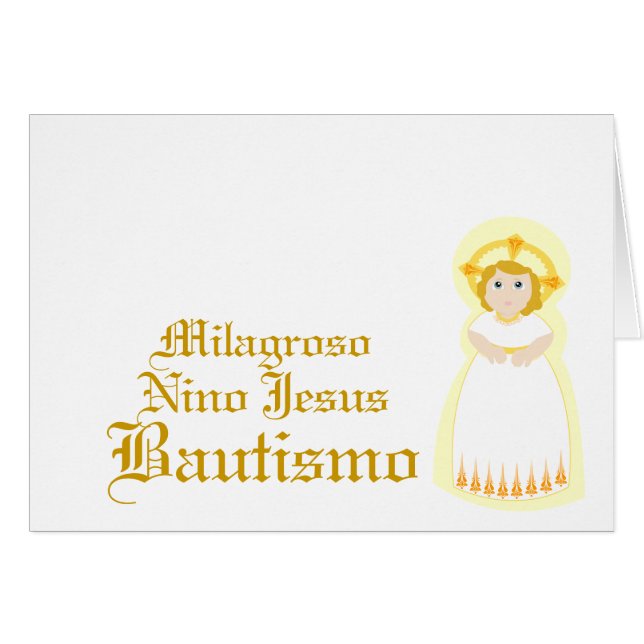 Wunderbares "Bautismo" - fertigen Sie besonders an (Vorderseite (Horizontal))
