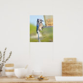 Wunderbares Blue Jay Poster oder Print (Küche)