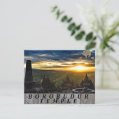 Wunderbares Borobudur Indonesien Postkarte (Stehend Vorderseite)
