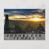 Wunderbares Borobudur Indonesien Postkarte (Vorderseite)