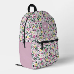 Wunderbares botanisches Blumendesign Bedruckter Rucksack