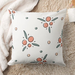 Wunderbares botanisches Blumendesign Kissen