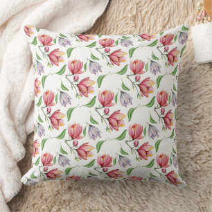 Wunderbares botanisches Blumendesign Kissen
