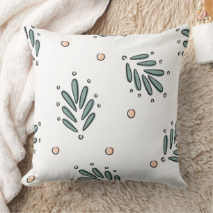 Wunderbares botanisches Blumendesign Kissen