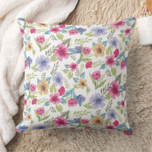 Wunderbares botanisches Blumendesign Kissen