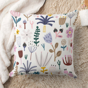 Wunderbares botanisches Blumendesign Kissen