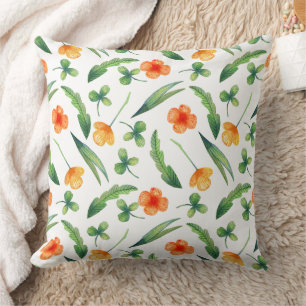 Wunderbares botanisches Blumendesign Kissen