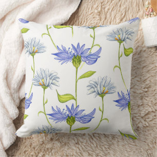 Wunderbares botanisches Blumendesign Kissen