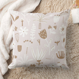 Wunderbares botanisches Blumendesign Kissen