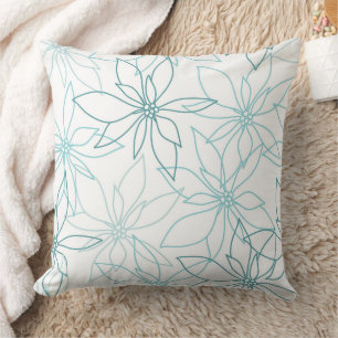 Wunderbares botanisches Blumendesign Kissen