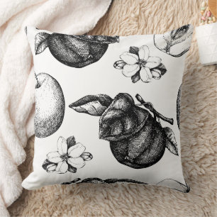 Wunderbares botanisches Blumendesign Kissen