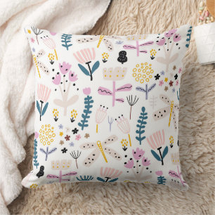 Wunderbares botanisches Blumendesign Kissen