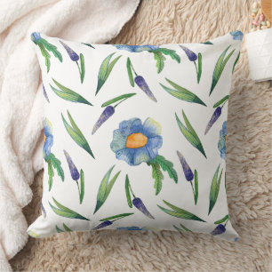 Wunderbares botanisches Blumendesign Kissen