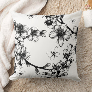 Wunderbares botanisches Blumendesign Kissen