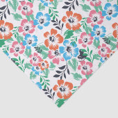 Wunderbares botanisches Blumendesign Seidenpapier (Detail)