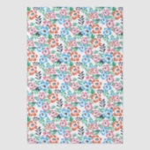 Wunderbares botanisches Blumendesign Seidenpapier (Vorderseite)