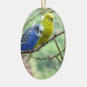 Wunderbares Budgie Keramikornament (Links)