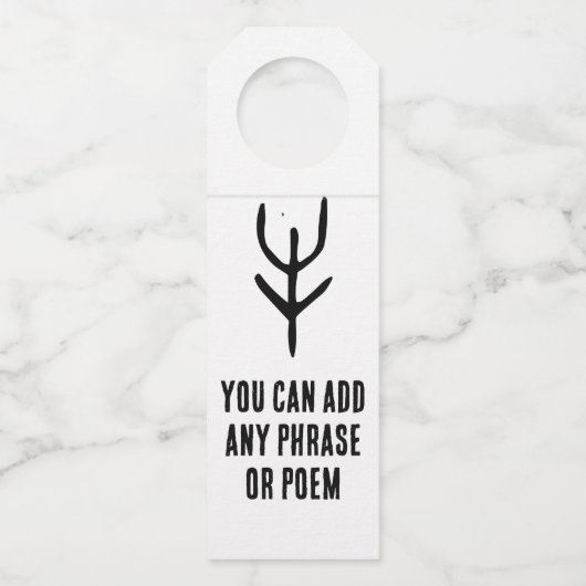 Wunderbares Chinesisch-Zodiac-Ox-#001- Flaschenanhänger (Vorderseite)