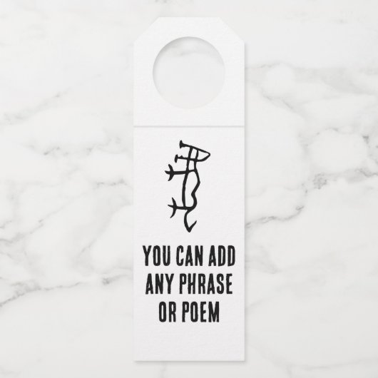 Wunderbares Chinesisch - Zodiac-Tiger-#001- Flaschenanhänger (Vorderseite)