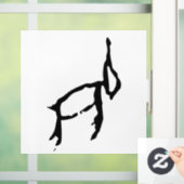 Wunderbares Chinesisches Kaninchen-#001- Fensteraufkleber (Zuhause)