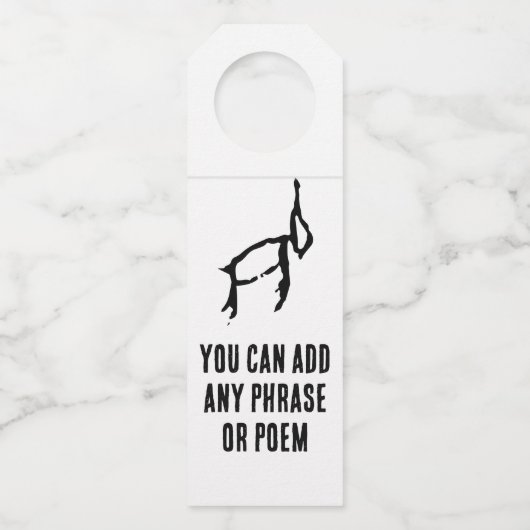 Wunderbares Chinesisches Kaninchen-#001- Flaschenanhänger (Vorderseite)