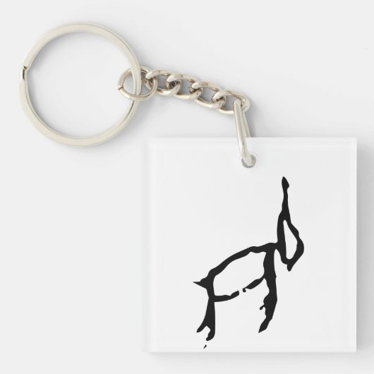 Wunderbares Chinesisches Kaninchen-#001- Schlüsselanhänger (Vorderseite)