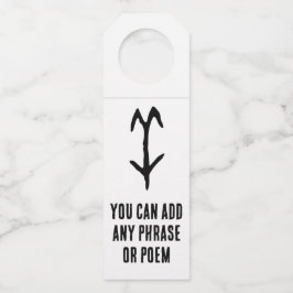 Wunderbares Chinesisches Zodiac-Ziegen-#001- Flaschenanhänger