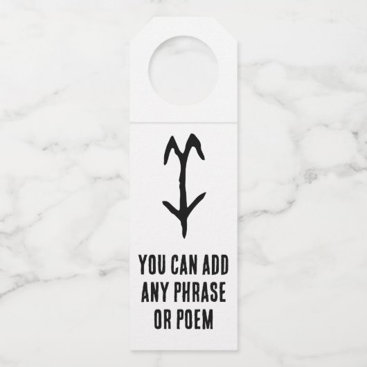 Wunderbares Chinesisches Zodiac-Ziegen-#001- Flaschenanhänger (Vorderseite)