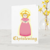 Wunderbares Christening individuell gestalten Karte (Gelbe Blume)