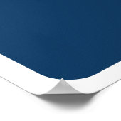 Wunderbares Day Blue Blume Poster (Ecke)