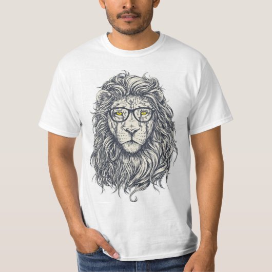 Wunderbares Design eines Mannes mit dem Bild eines T-Shirt (Vorderseite)