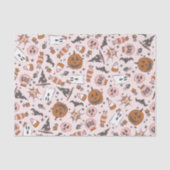 Wunderbares Design mit Pumpkins, Geistern und Fled Seidenpapier (Vorderseite)