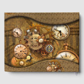 Wunderbares edles Steampunkdesign Gästebuch (Rückseite)