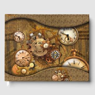 Wunderbares edles Steampunkdesign Gästebuch