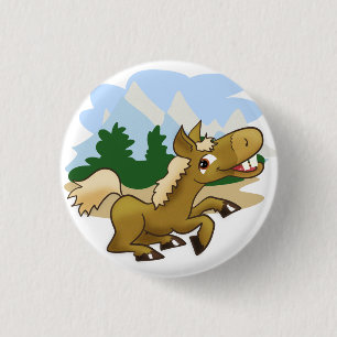 Wunderbares Gallopingpferd Button