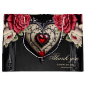 Wunderbares großzügiges gotisches Herz. Große Geschenktüte (Vorderseite)