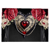 Wunderbares großzügiges gotisches Herz. Große Geschenktüte (Rückseite)