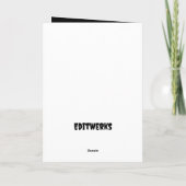 Wunderbares Halloween, 5" x 7" geklappte Grußkarte Karte (Rückseite)