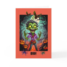 Wunderbares Halloween, 5" x 7" geklappte Grußkarte