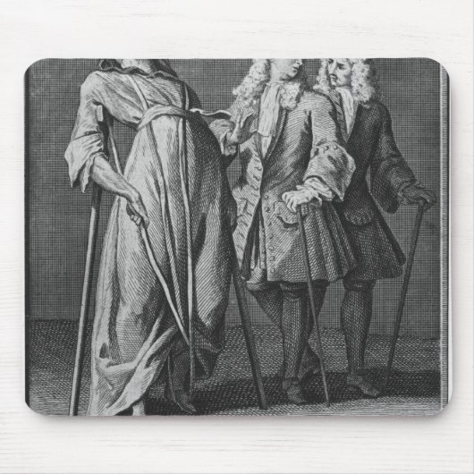 Wunderbares Heilen eines Paralytikers Mousepad (Vorne)