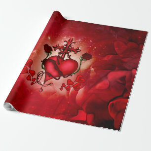 Wunderbares Herz Geschenkpapier