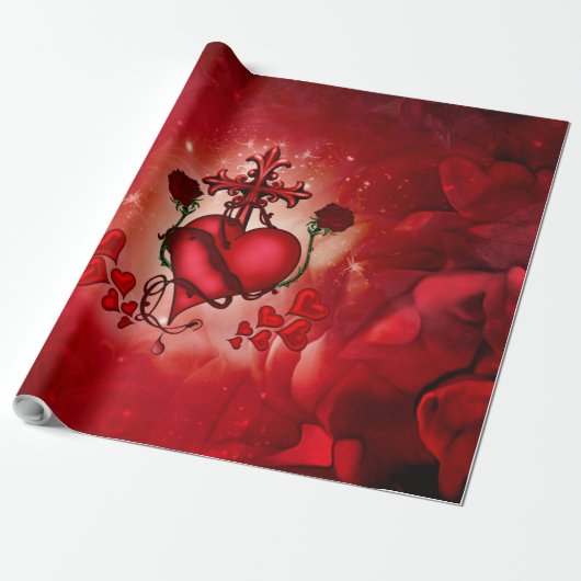 Wunderbares Herz Geschenkpapier (Ungerollt)