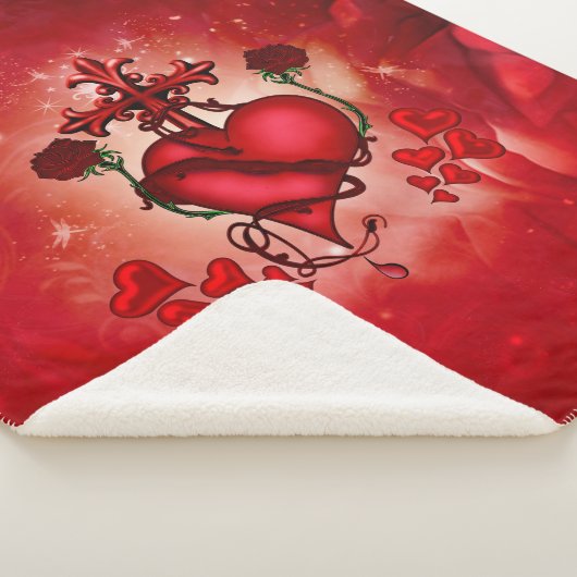 Wunderbares Herz Sherpadecke (3/4)