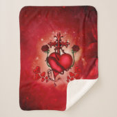 Wunderbares Herz Sherpadecke (Vorderseite)