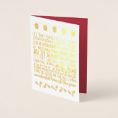 Wunderbares Holiday Chaos Folienkarte (Vorderseite)