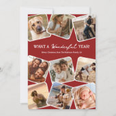 Wunderbares Jahr Foto Collage Weihnachten (Vorderseite)